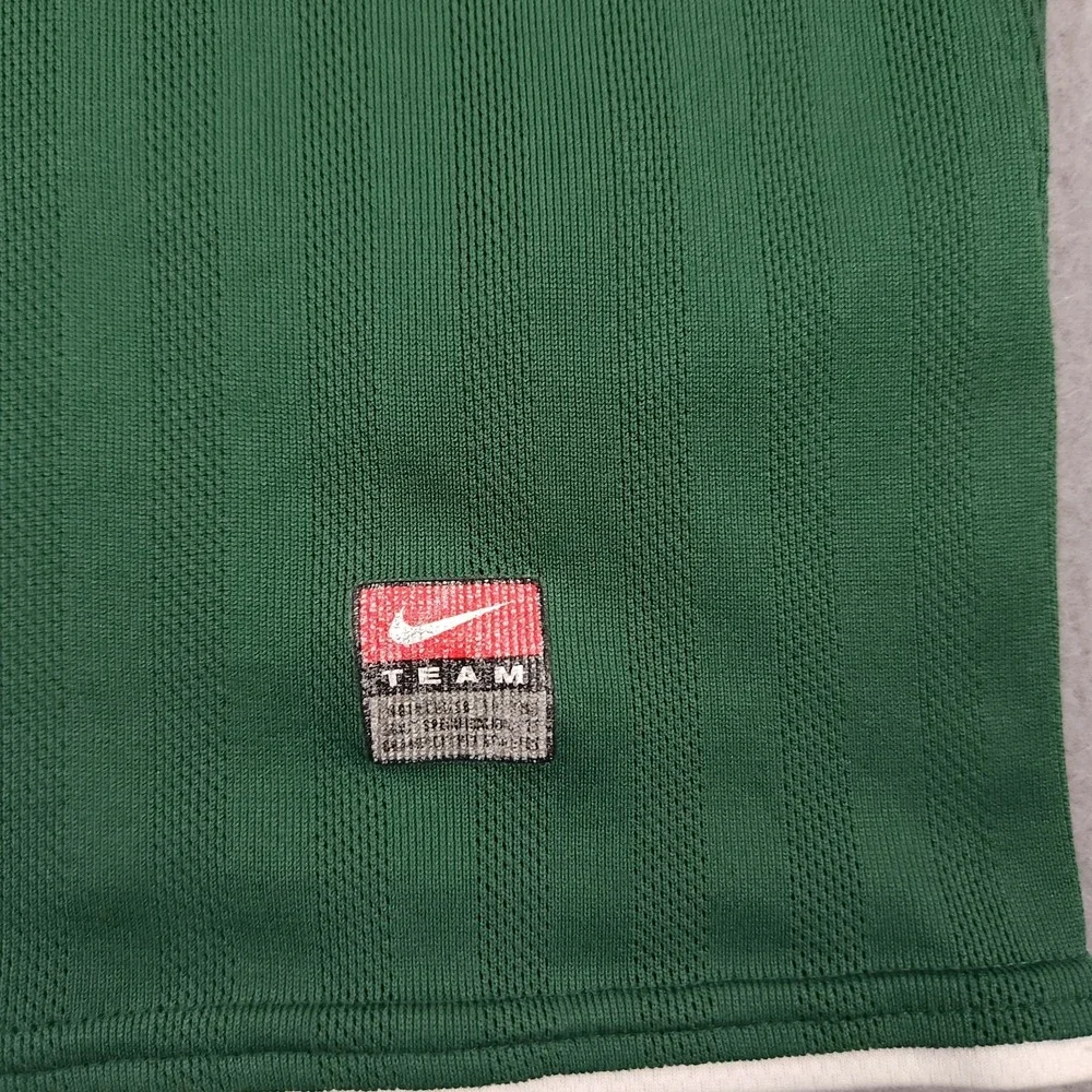 Vintage Y2k Nike Team Soccer Jersey Green White L Blokecore Euro - Picture 3 of 13